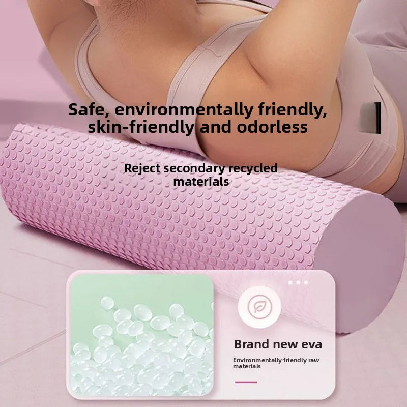 EVA Yoga Foam Roller High Density Pilates Fitness Muscle Massage 30Cm 10Cm Diameter Unisex for Home Gym Workout Recovery