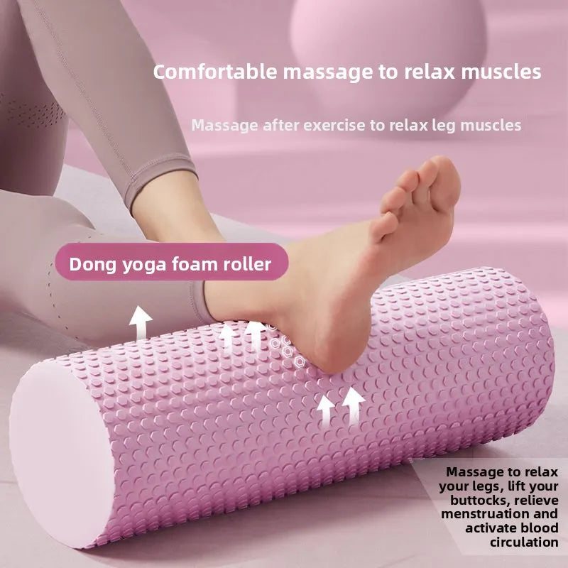 EVA Yoga Foam Roller High Density Pilates Fitness Muscle Massage 30Cm 10Cm Diameter Unisex for Home Gym Workout Recovery