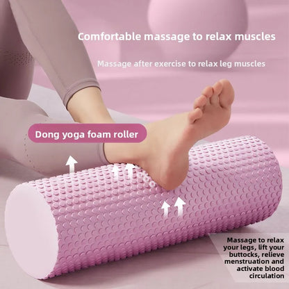 EVA Yoga Foam Roller High Density Pilates Fitness Muscle Massage 30Cm 10Cm Diameter Unisex for Home Gym Workout Recovery